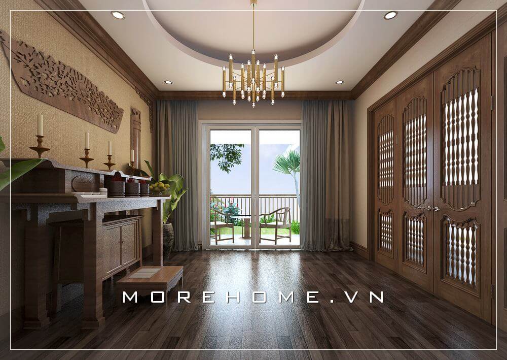 Phòng thờ biệt thự